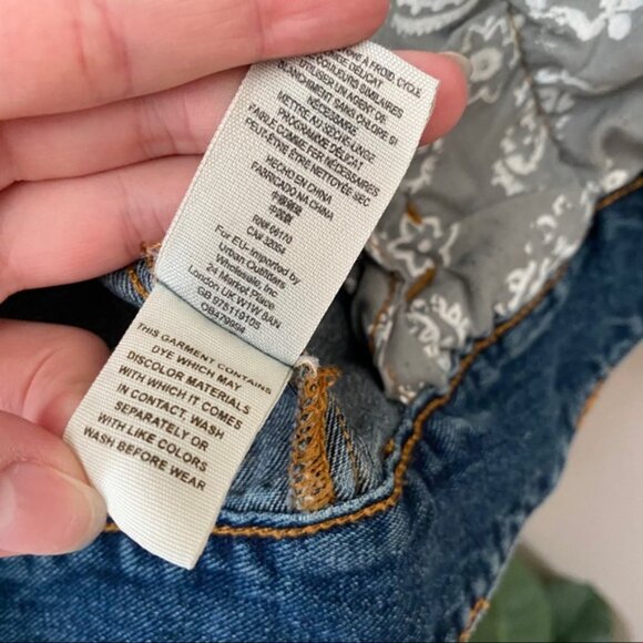 Free People Fitted Denim Jean Jacket Indigo Sz XS - Picture 6 of 9